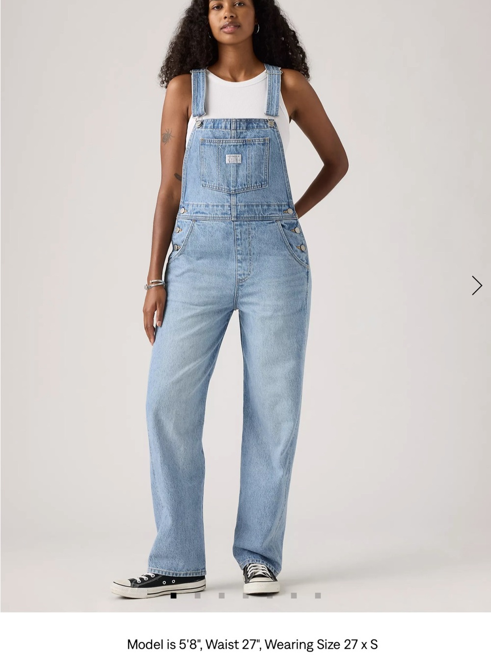 Levi’s Premium Vintage Denim Overalls Light Wash